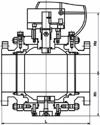不銹鋼鍛鋼球閥結(jié)構(gòu)圖